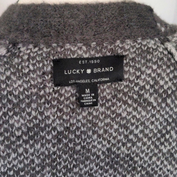 Lucky Brand Leopard Print Duster Cardigan - Picture 6 of 7